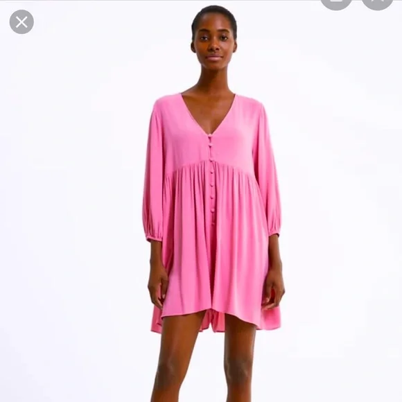 zara pink jumpsuit dress Zara - Long Textured Floral Jumpsuit - Pink - 6 Years (45,2 Inches)